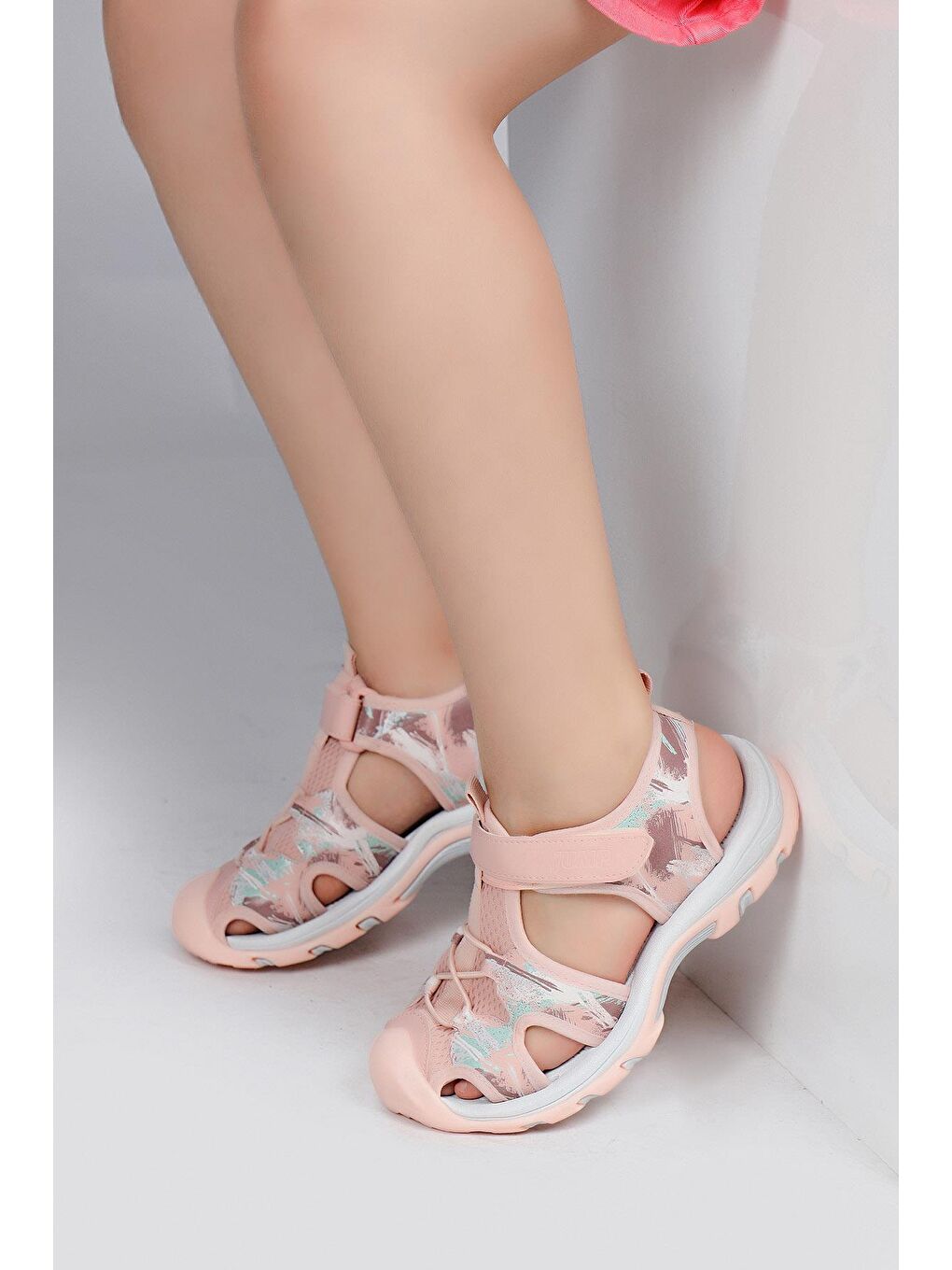 50027 Somon Pembe Kız Çocuk Sandalet-1