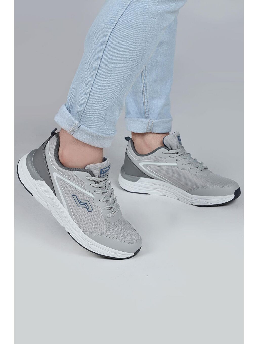 28037 Açık Gri - İndigo Erkek Sneaker Günlük Spor Ayakkabı-2