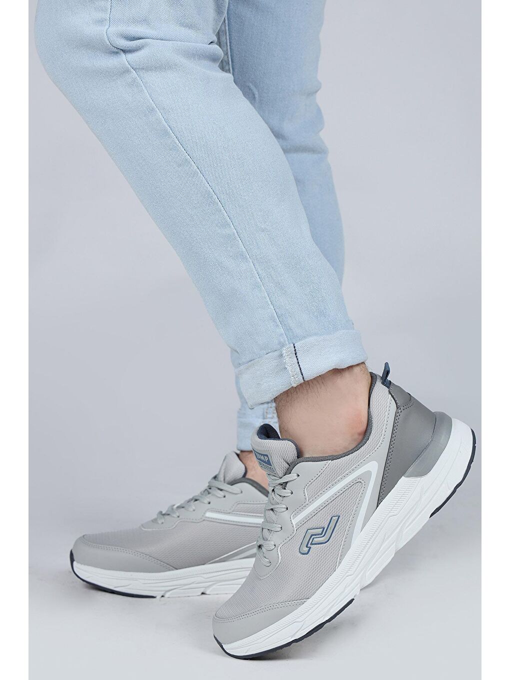 28037 Açık Gri - İndigo Erkek Sneaker Günlük Spor Ayakkabı-3