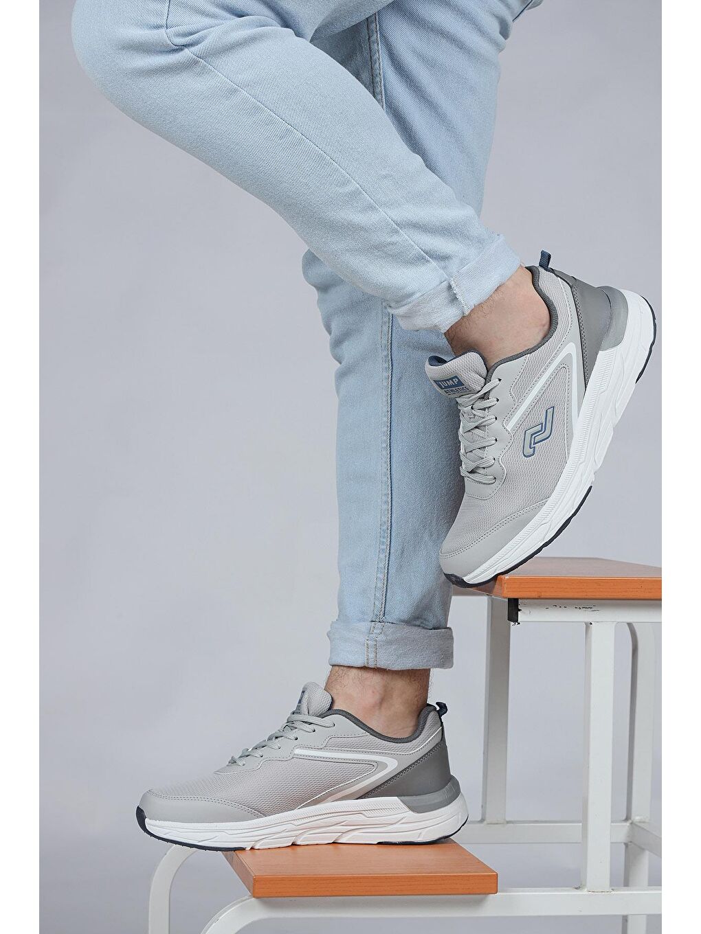 28037 Açık Gri - İndigo Erkek Sneaker Günlük Spor Ayakkabı-4