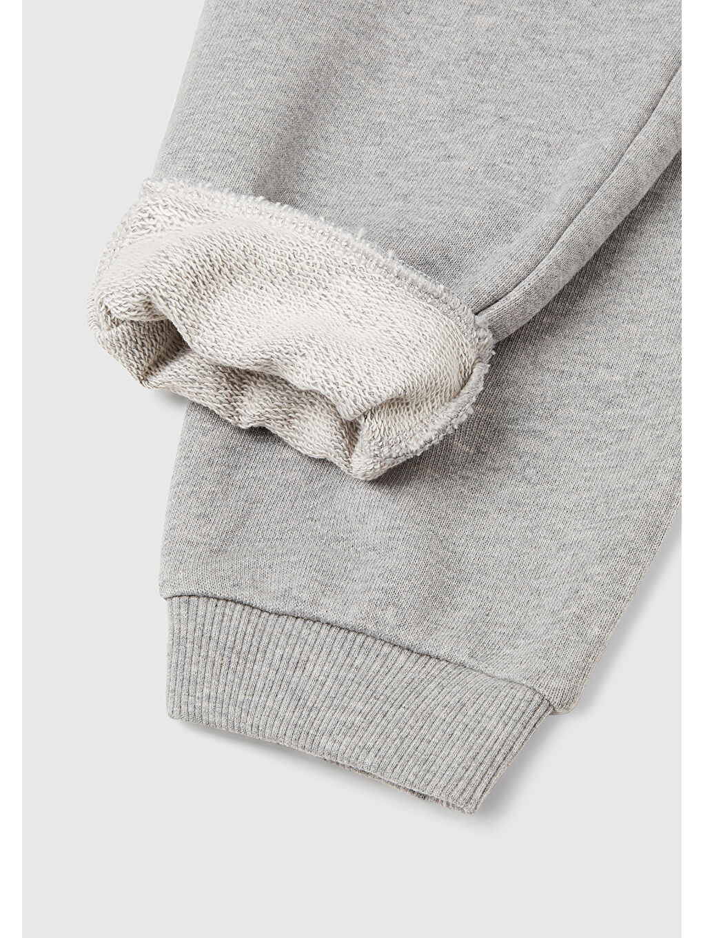 Kız Çocuk Gri Melanj Logolu Eşofman Altı-2