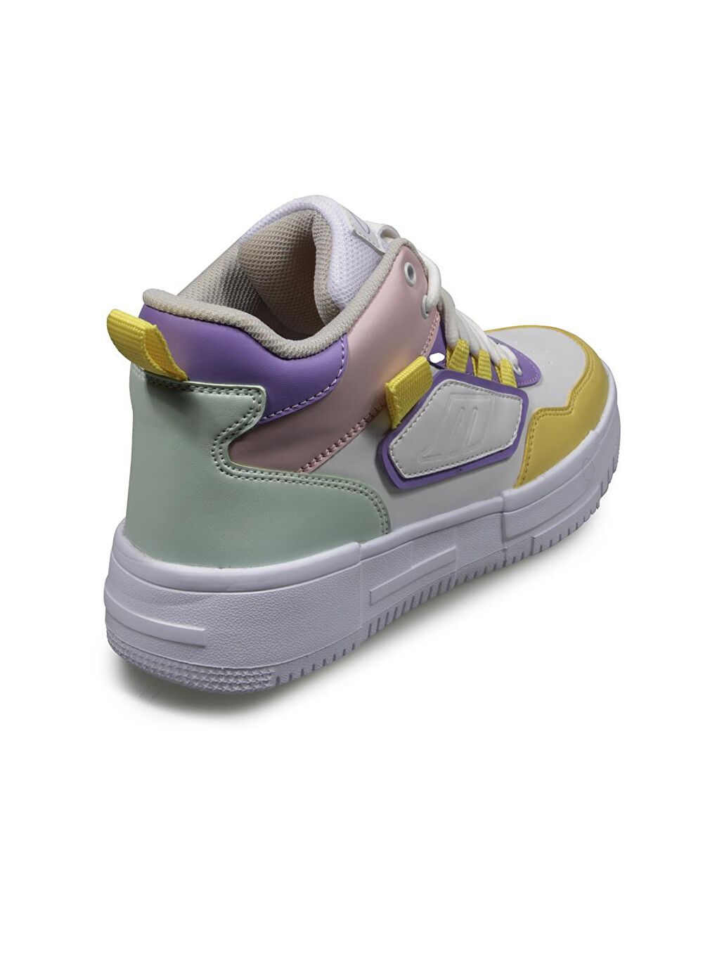 Kadin Beyaz Sari Spor Ayakkabı-1