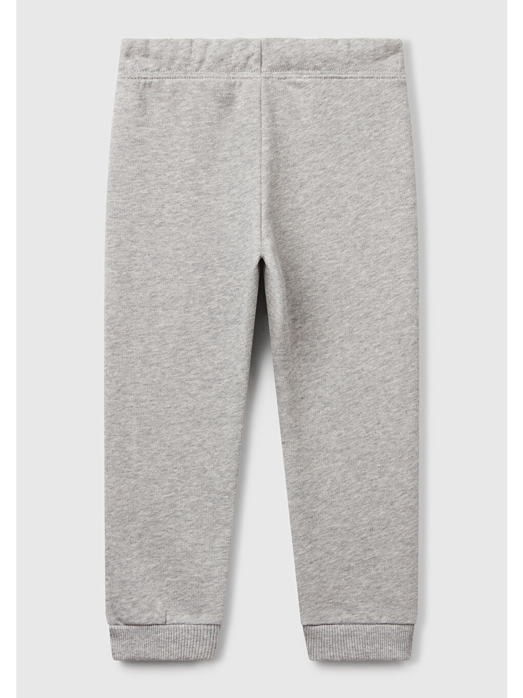 Kız Çocuk Gri Melanj Logo İşlemeli Eşofman Altı-1