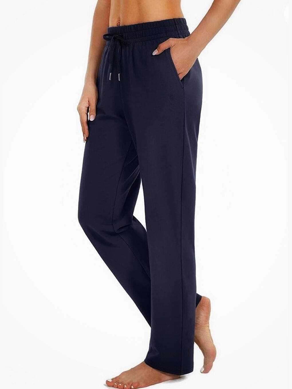 Lacivert Kadın Regular Fit İnce Eşofman Altı SPR24EAK80-2