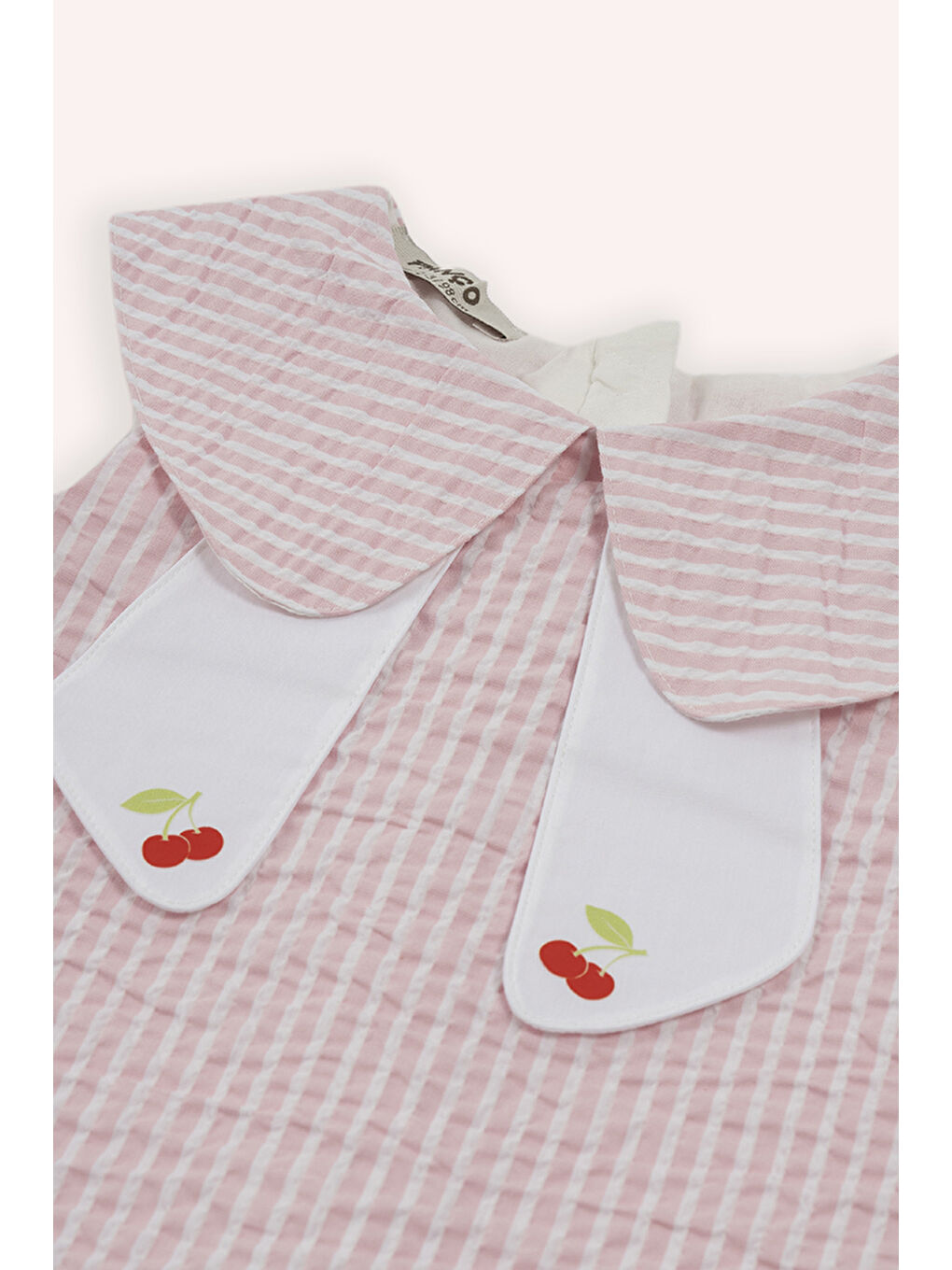 Kız Çocuk Geniş Yakalı Elbise Pembe-2