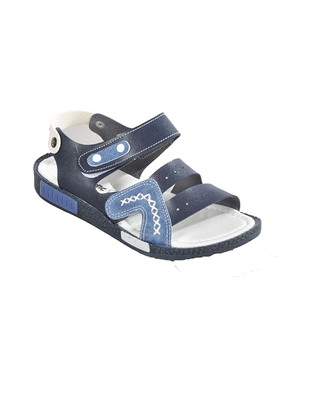007 Lacivert-Beyaz Çocuk Sandalet
