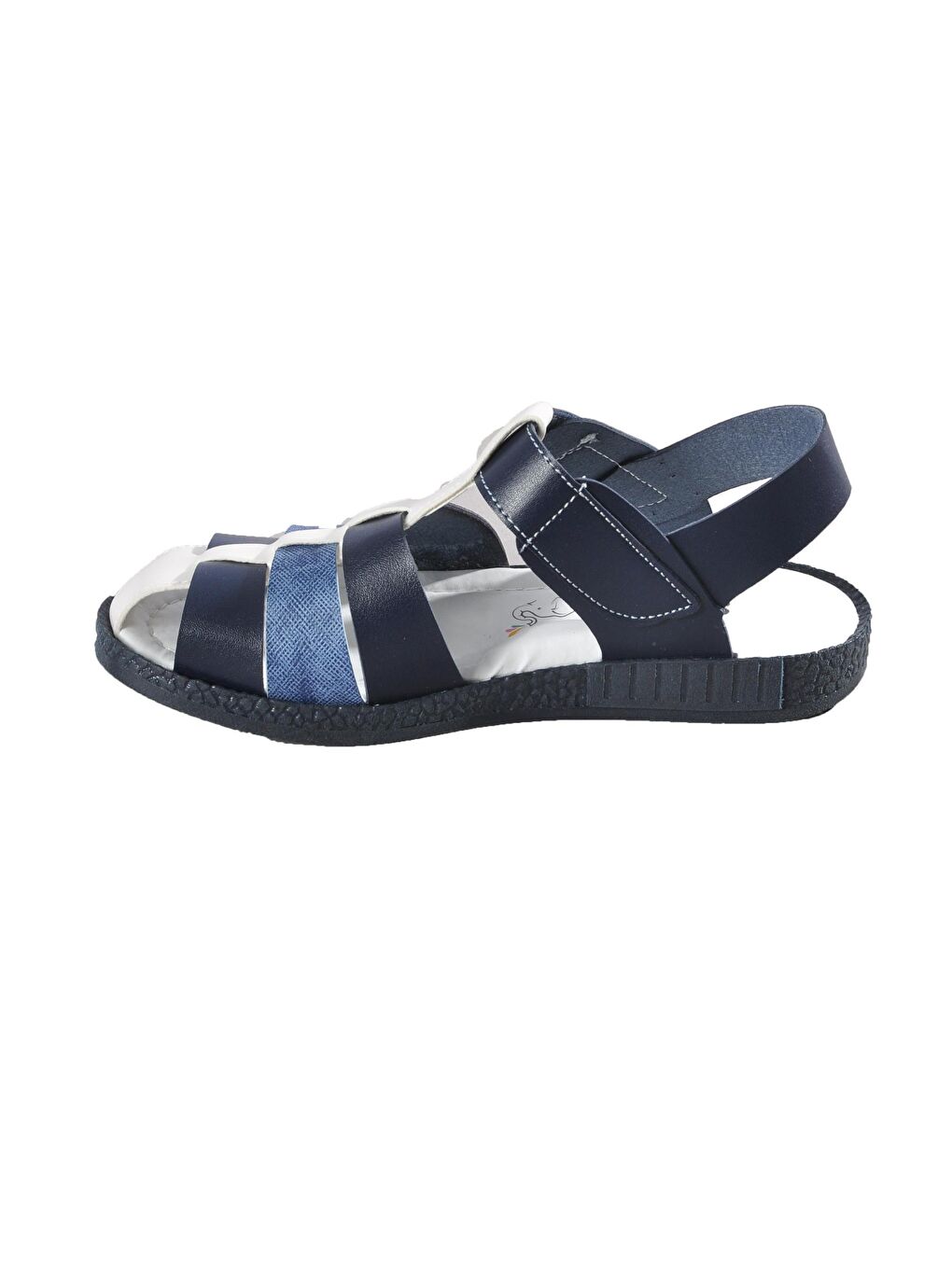 004 Lacivert-Beyaz Çocuk Sandalet-1