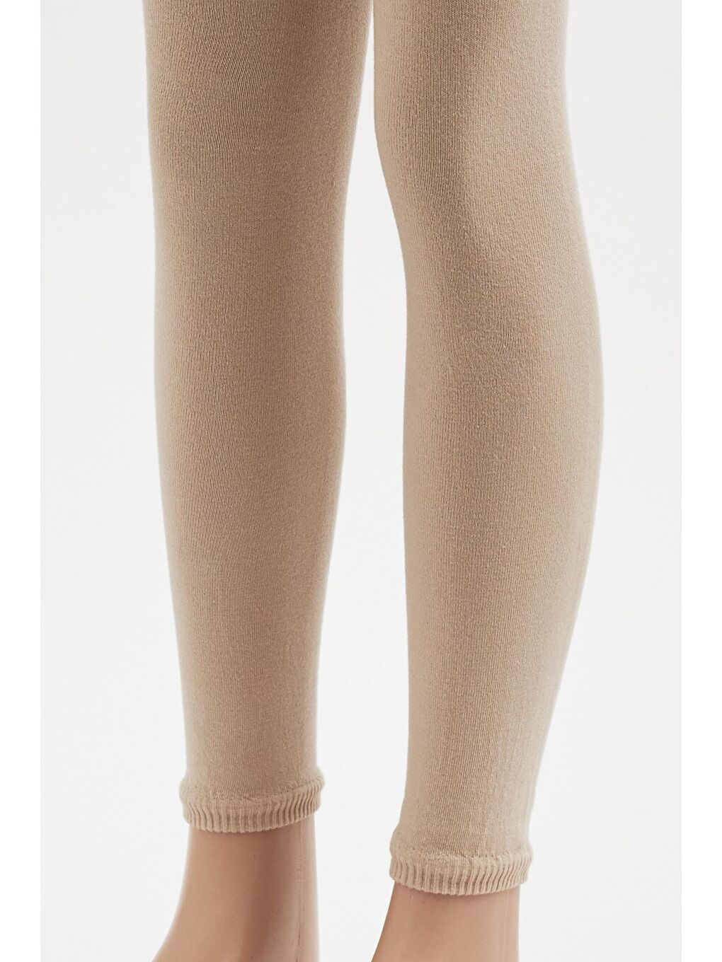 Çocuk Pamuklu Tayt Sütlü Kahverengi-1