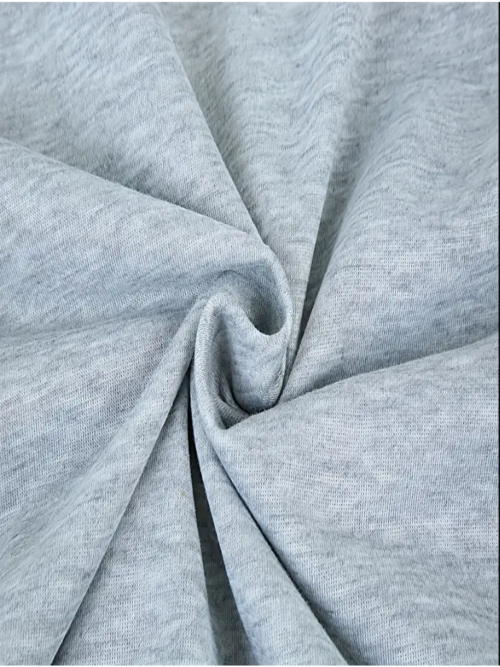 Gri Kadın Bisiklet Yaka Basic Oversize Sweatshirt-2