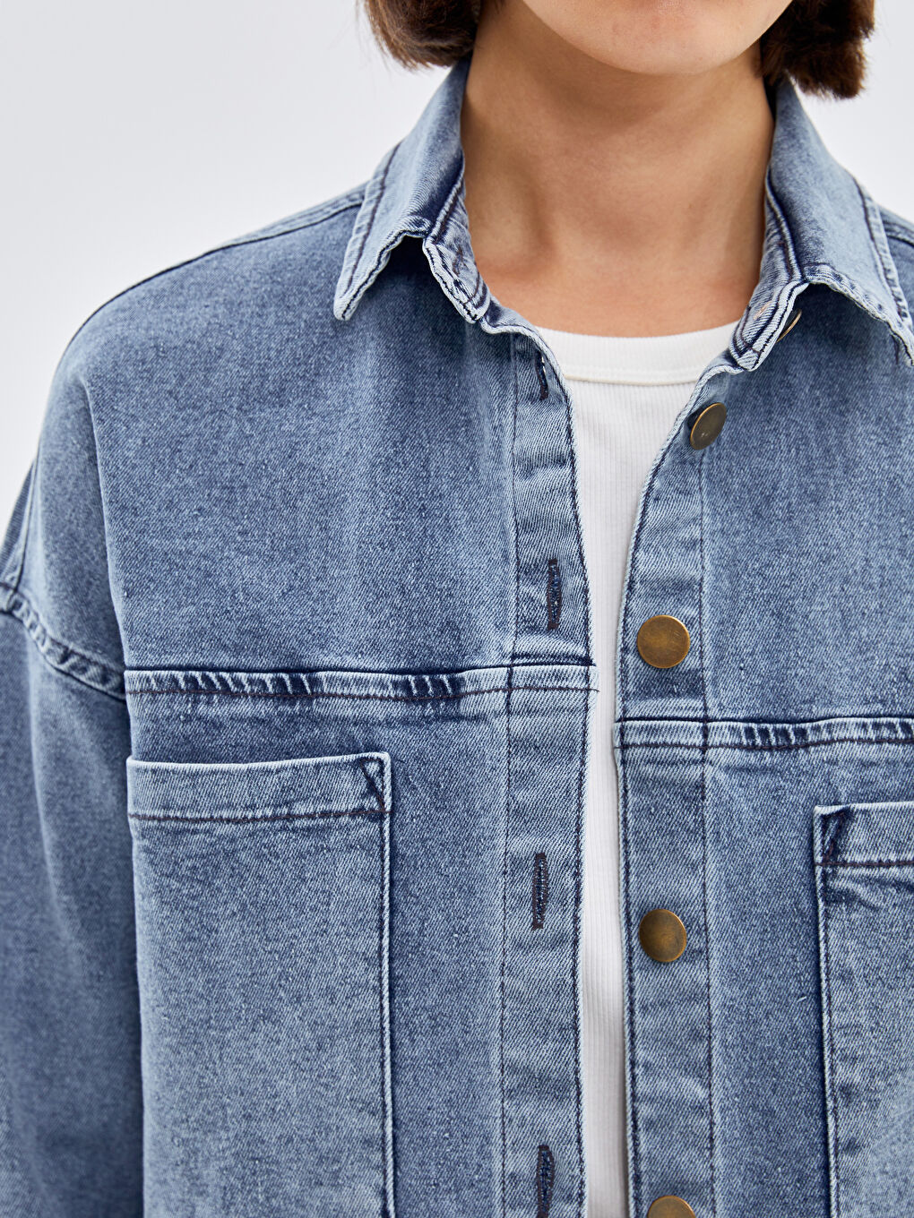 Denim Ceket İndigo-3