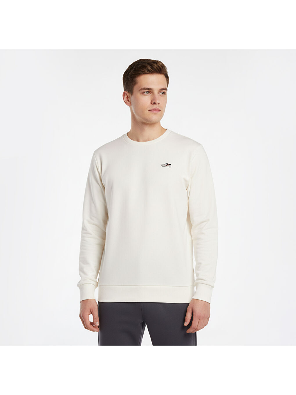 Jungle Erkek Beyaz Sweatshirt