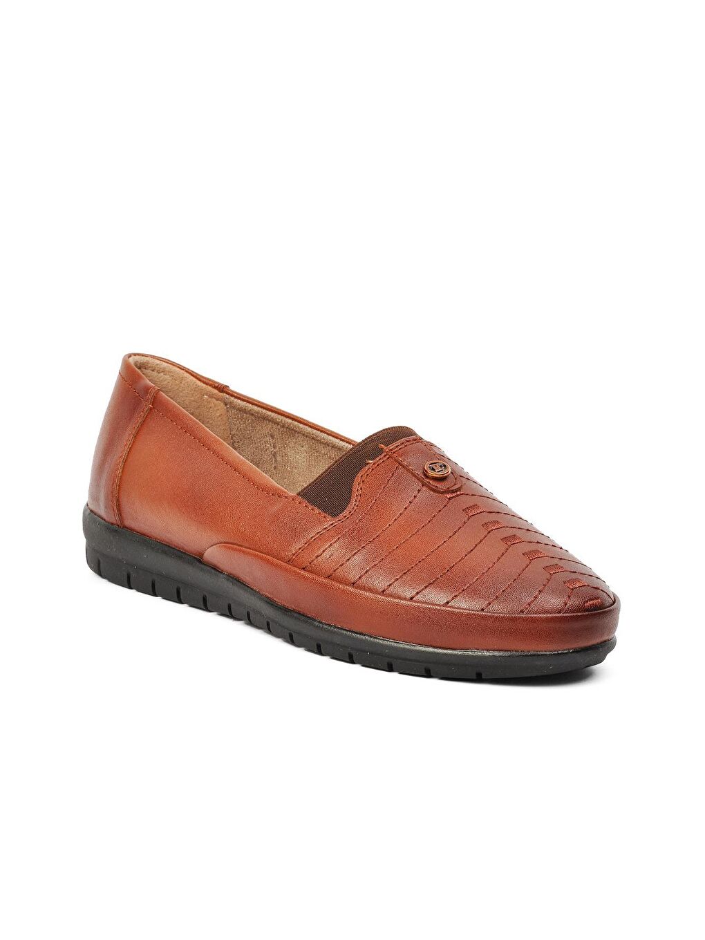 Kahverengi 144 Taba İçi Hakiki Deri Kadın Klasik Ayakkabı-2