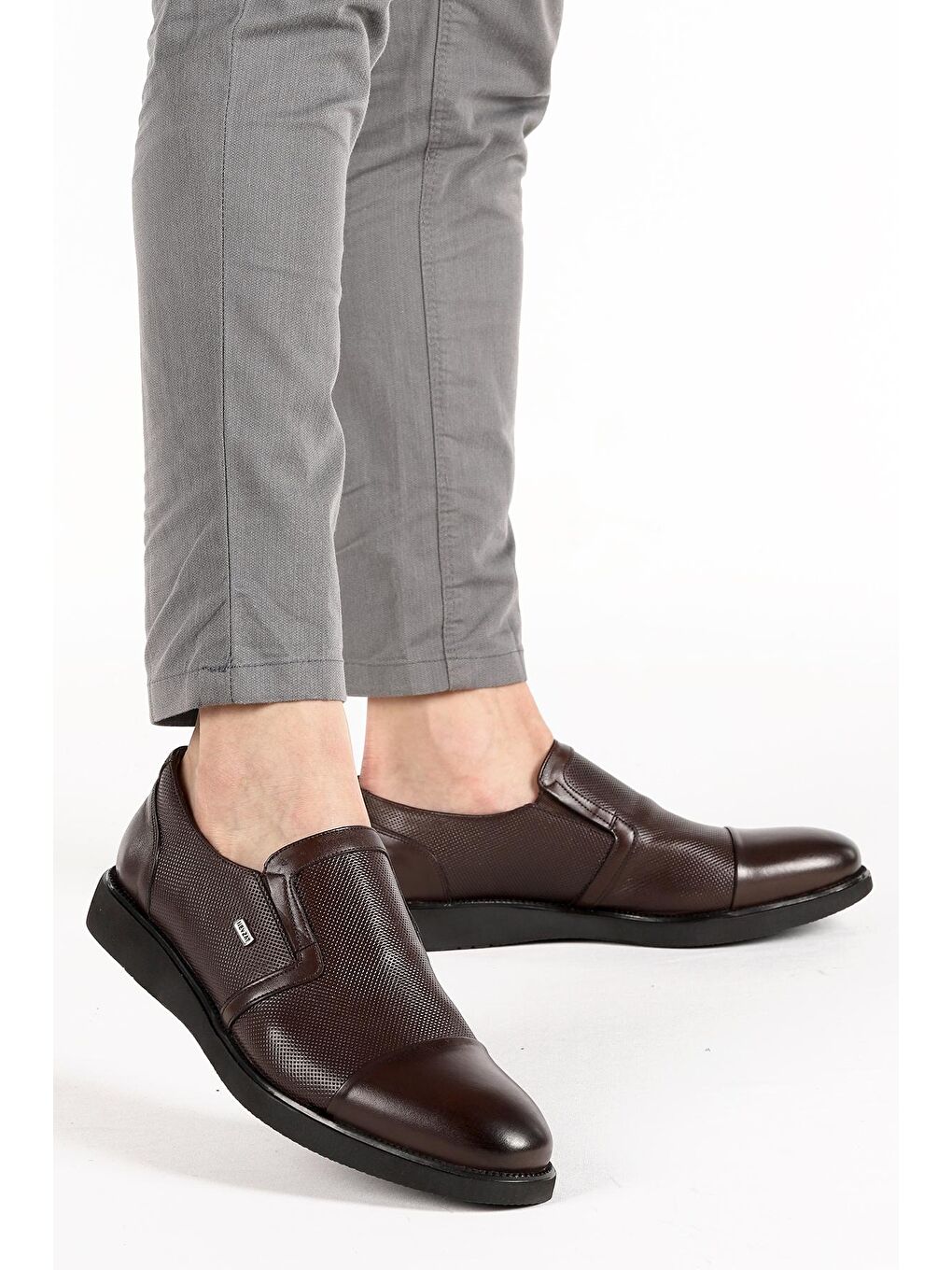 Kahverengi 1760 %100 Deri Eva Taban Erkek Klasik Ayakkabı