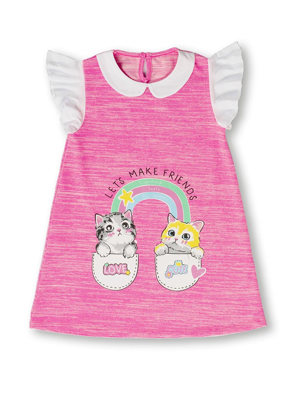 Pembe BF v-2 Kız Elbise-2