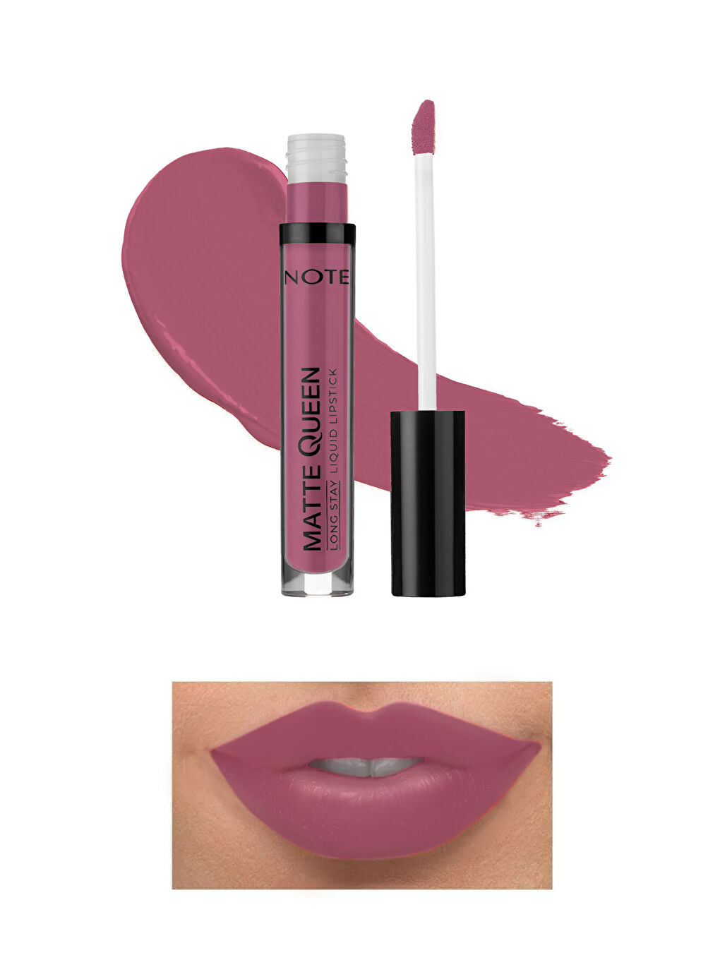 Note Cosmetique Mor Note Matte Queen Lipstick 20 Passionate Heart Kalıcı Likit Ruj - Mor - 1