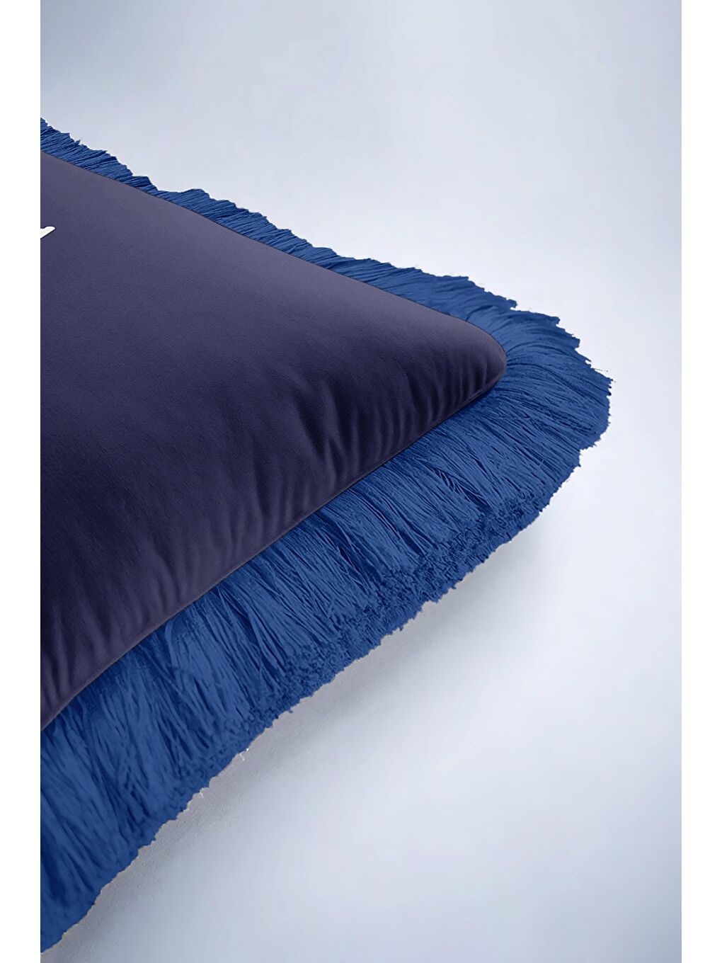 Karışık Yelkenli Motifli Saçaklı Yastık Kılıfı - Marin Temalı Lacivert Mavi Coastal Püsküllü Kırlent Kılıfı-6