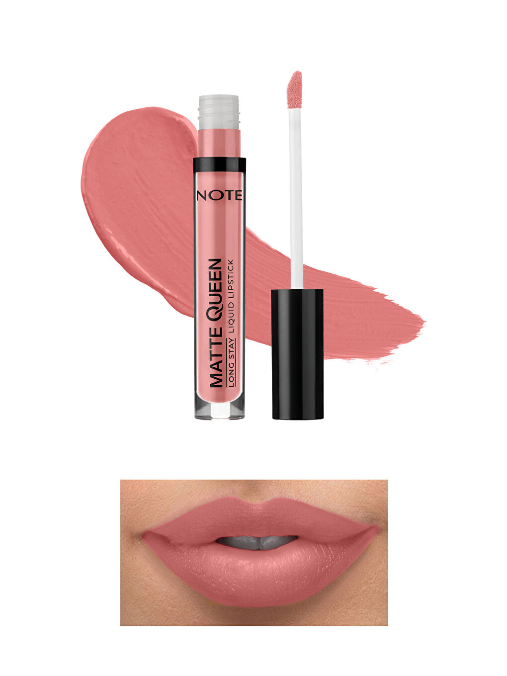 Note Cosmetique Pembe Matte Queen Lipstick Kalıcı Likit Ruj 02 Ruby Chocolate - Pembe - 1