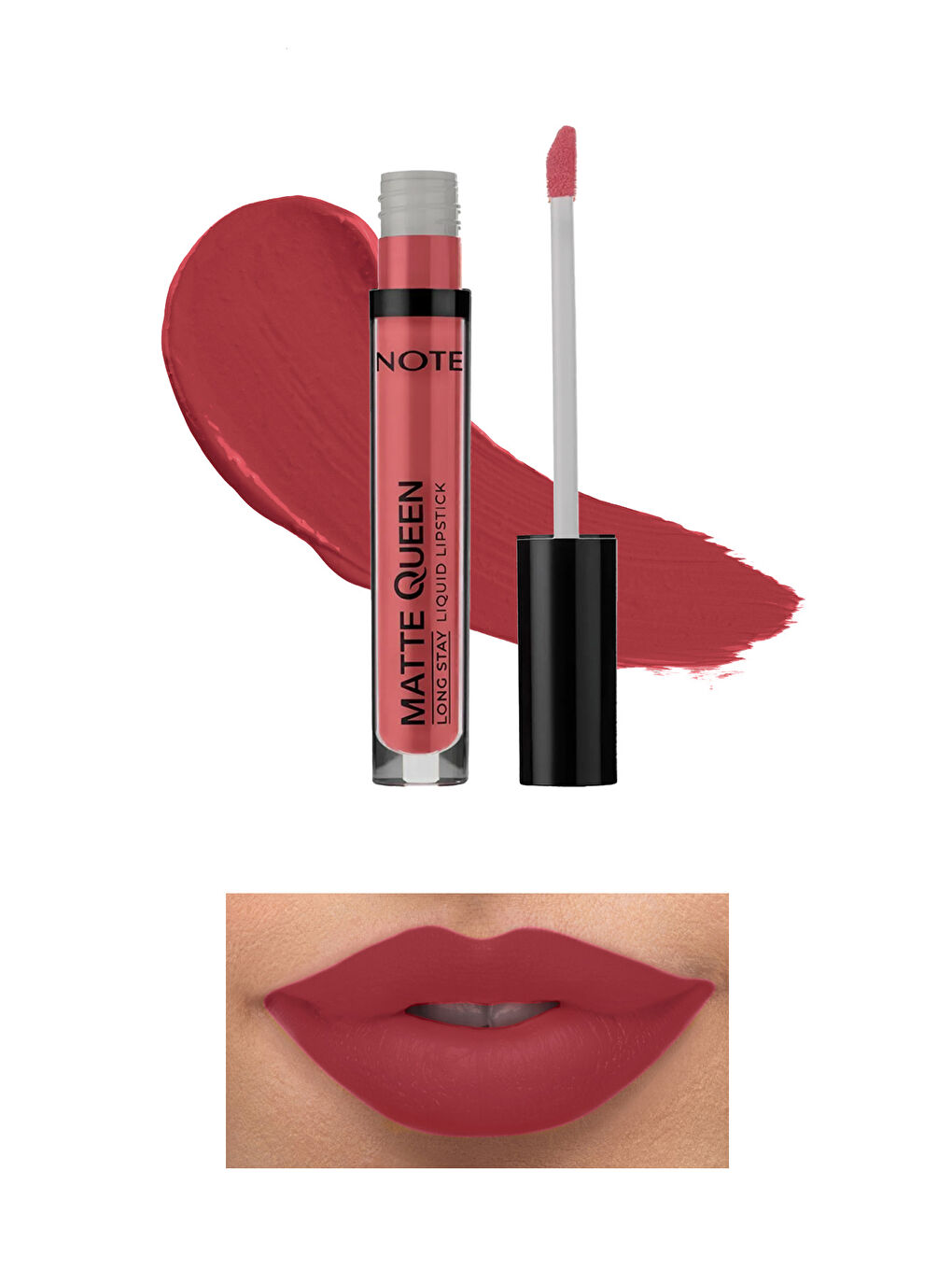 Note Cosmetique Pembe Matte Queen Lipstick Kalıcı Likit Ruj 10 Her Favorite - Pembe - 1