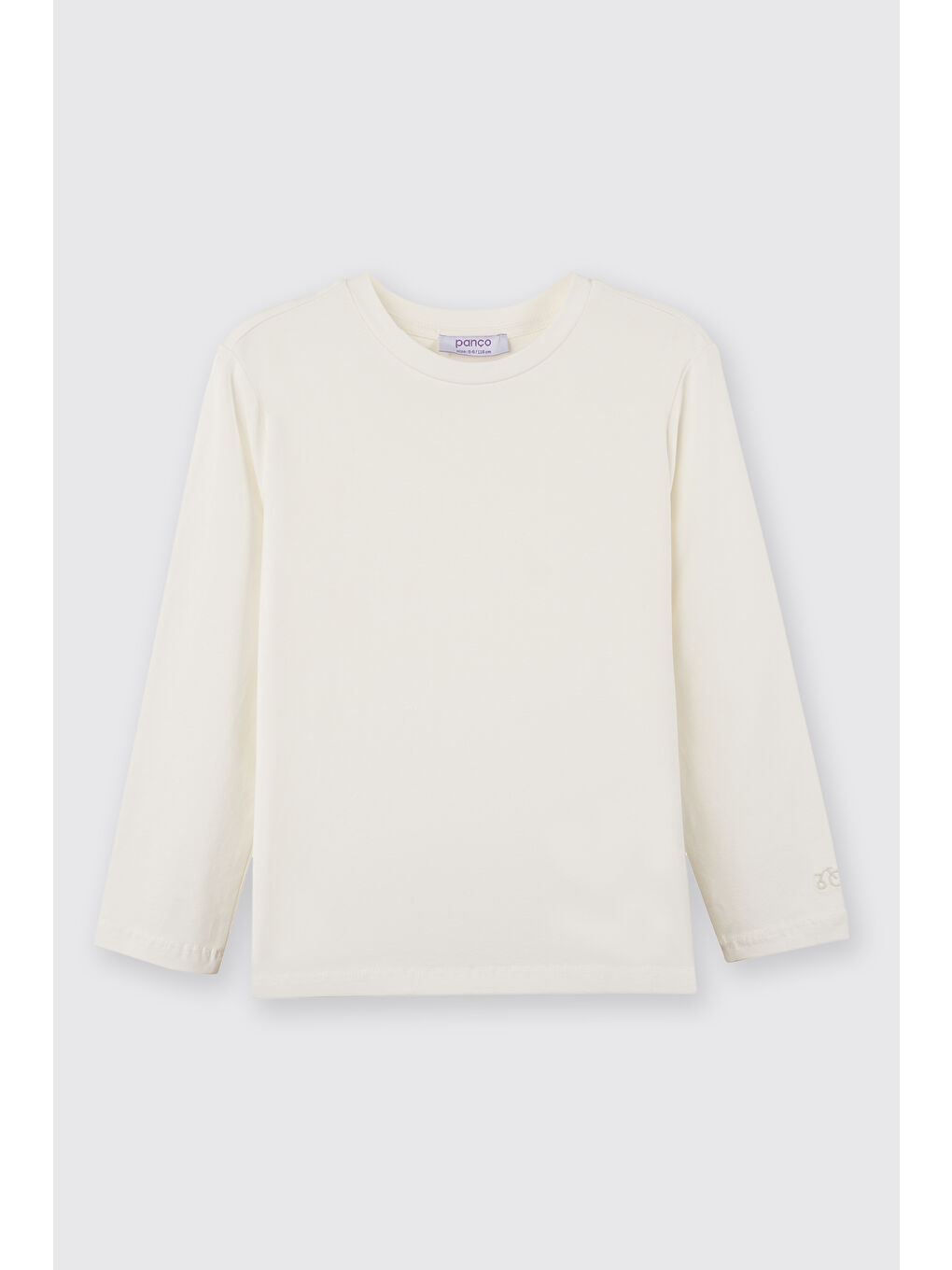 Beyaz Kız Çocuk Uzun Kollu T-Shırt-1