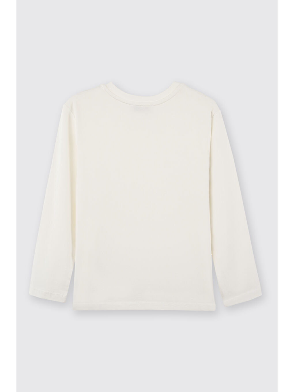Beyaz Kız Çocuk Uzun Kollu T-Shırt-6