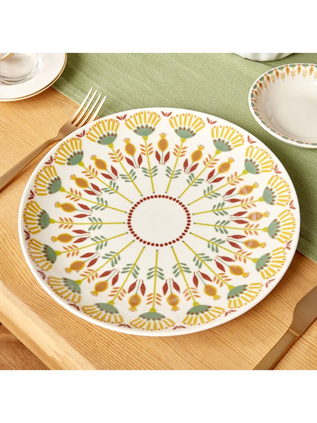 Karışık Gipsy Porselen 12 Parça 6 Kişilik Kahvaltı Takımı Mix-4