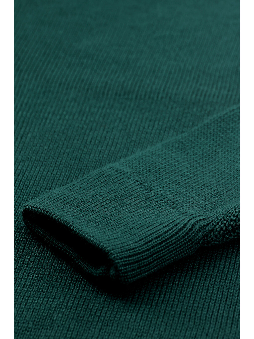 Yeşil V Yaka Super Slim Fit Ekstra Dar Kesim Çelik Örgü Triko Kazak-6