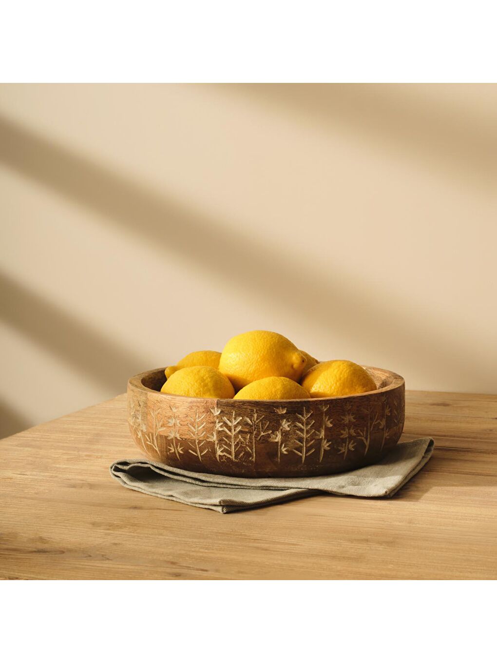 Kahverengi Flowers Dekoratif Kase Naturel-3