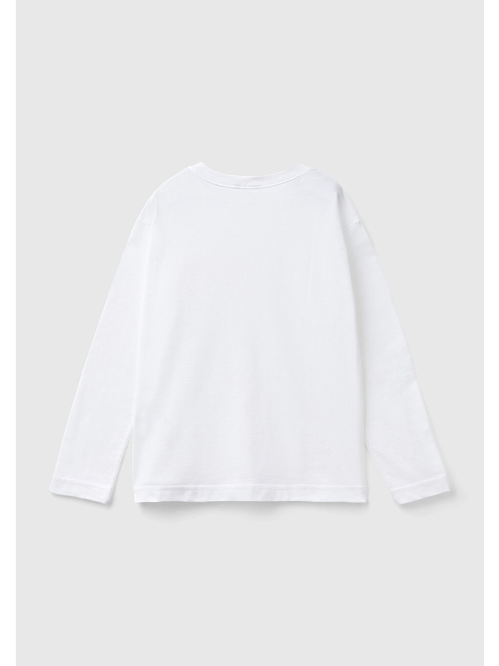 Erkek Çocuk Beyaz Basic Sweatshırt-1