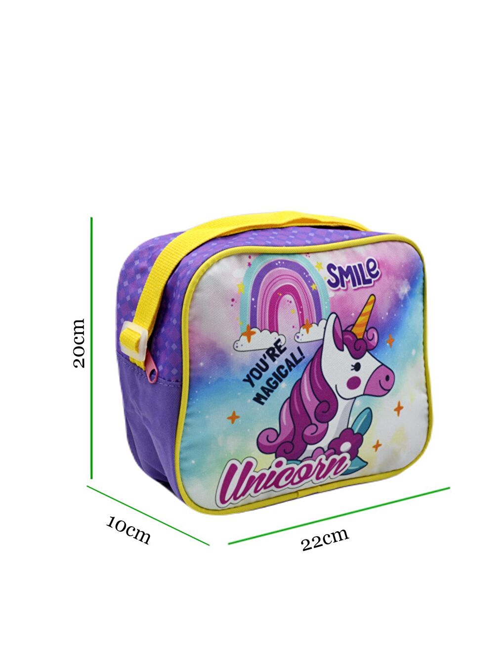 3 Bölmeli İlkokul Okul Sırt Çantası Ve Beslenme Çantası  Mor-3