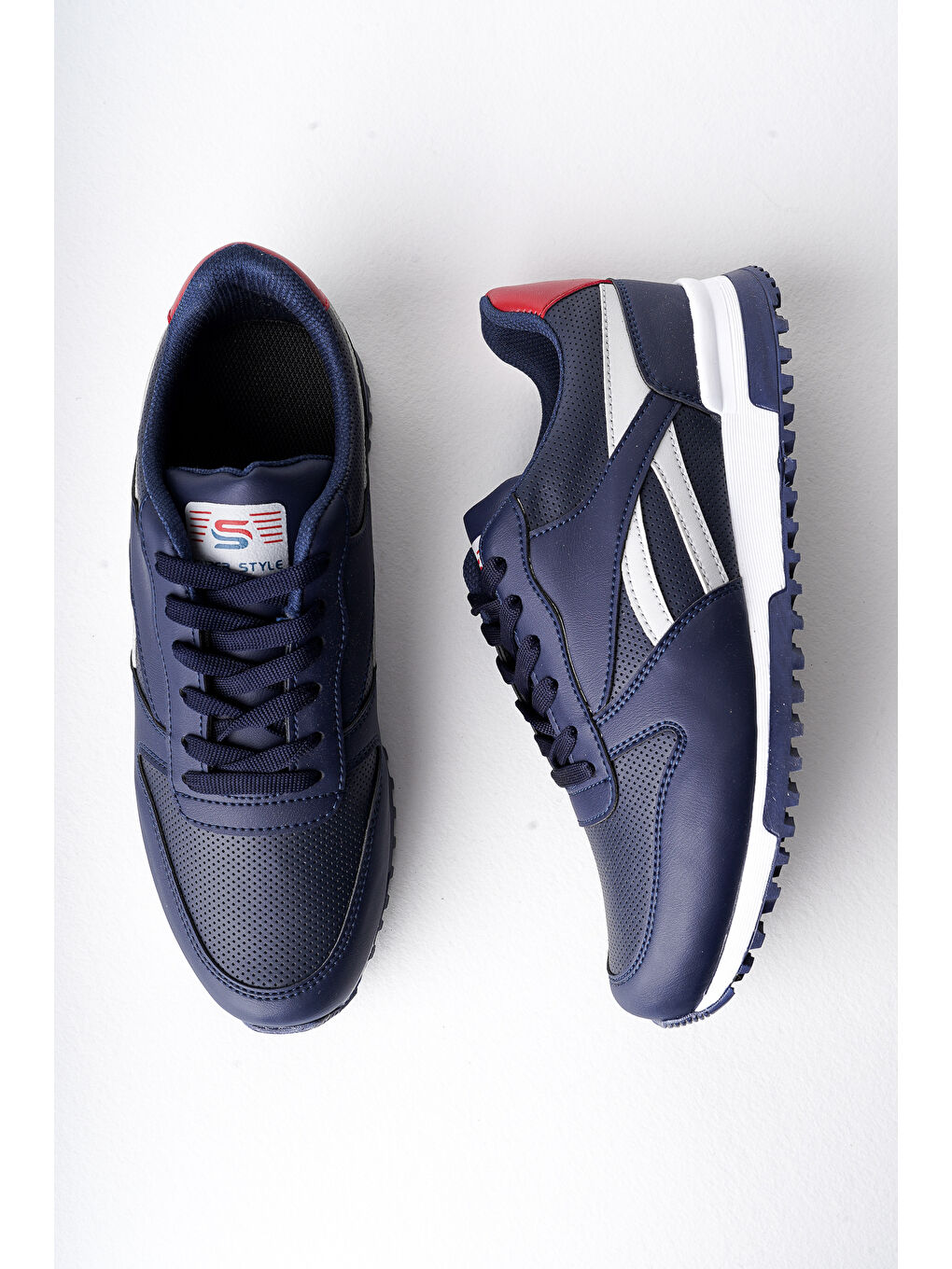 Lacivert Blake Unisex Ortopedik Günlük  Yürüyüş Koşu Sneaker Spor Ayakkabı-7