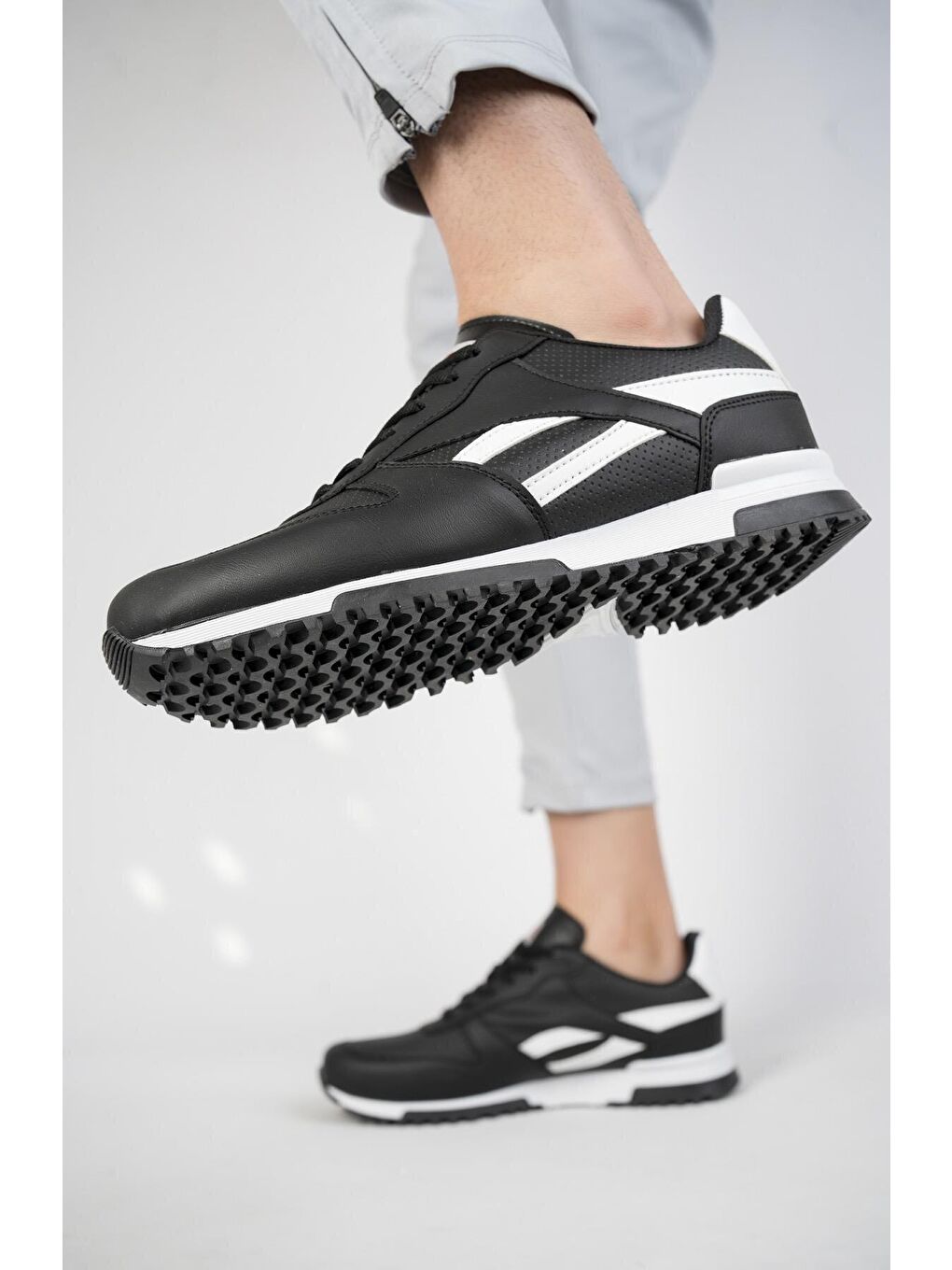 Siyah Blake Unisex Ortopedik Günlük  Yürüyüş Koşu Sneaker Spor Ayakkabı-1