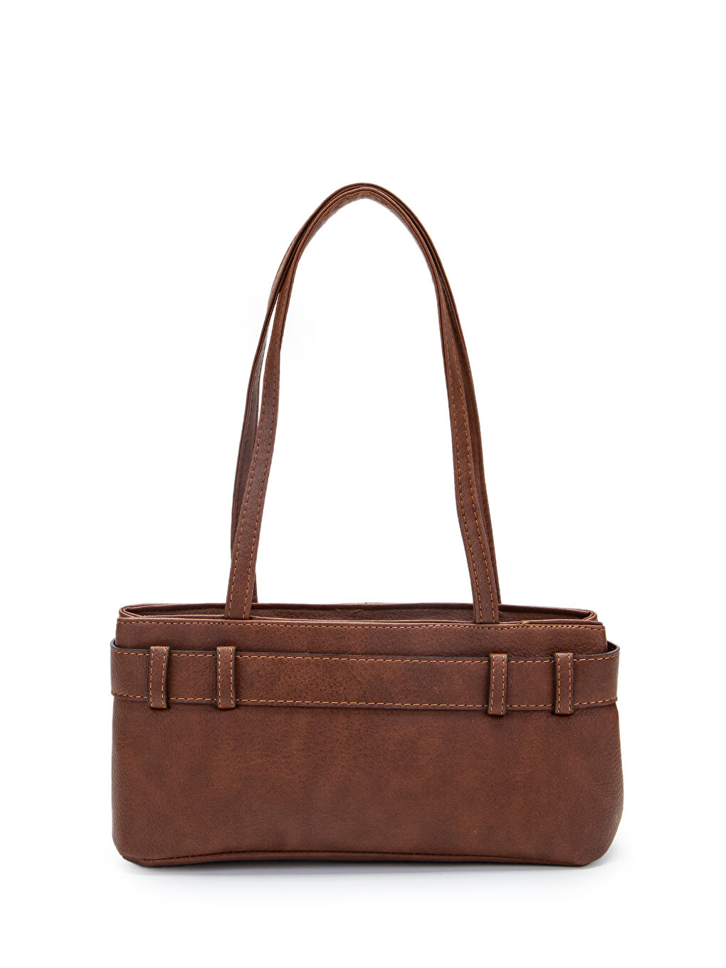 Kahverengi Kemer Detaylı Kadın Kol Çanta Birdy Taba-2