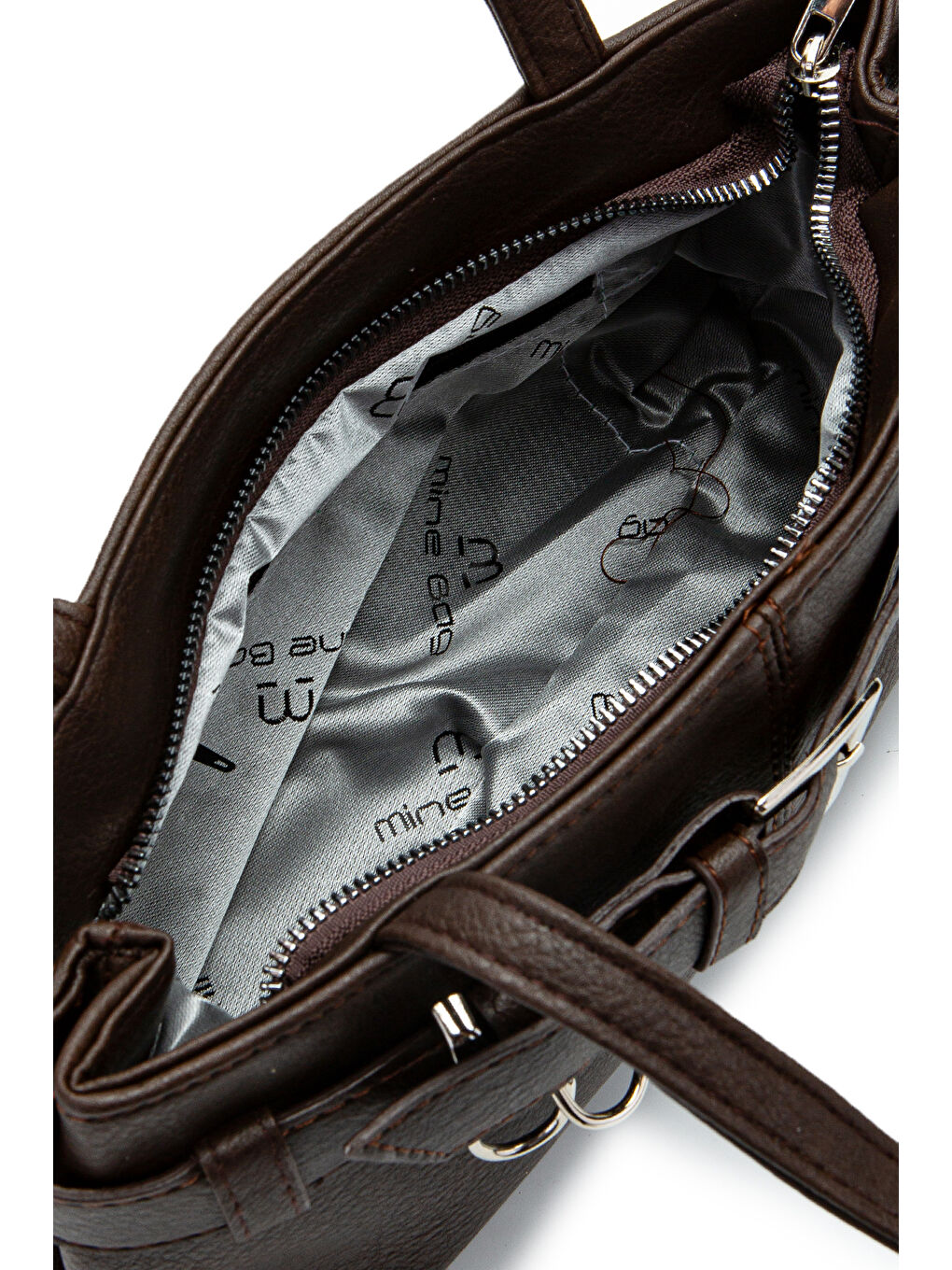 Kahverengi Kemer Detaylı Kadın Kol Çanta Birdy Acı Kahve-4