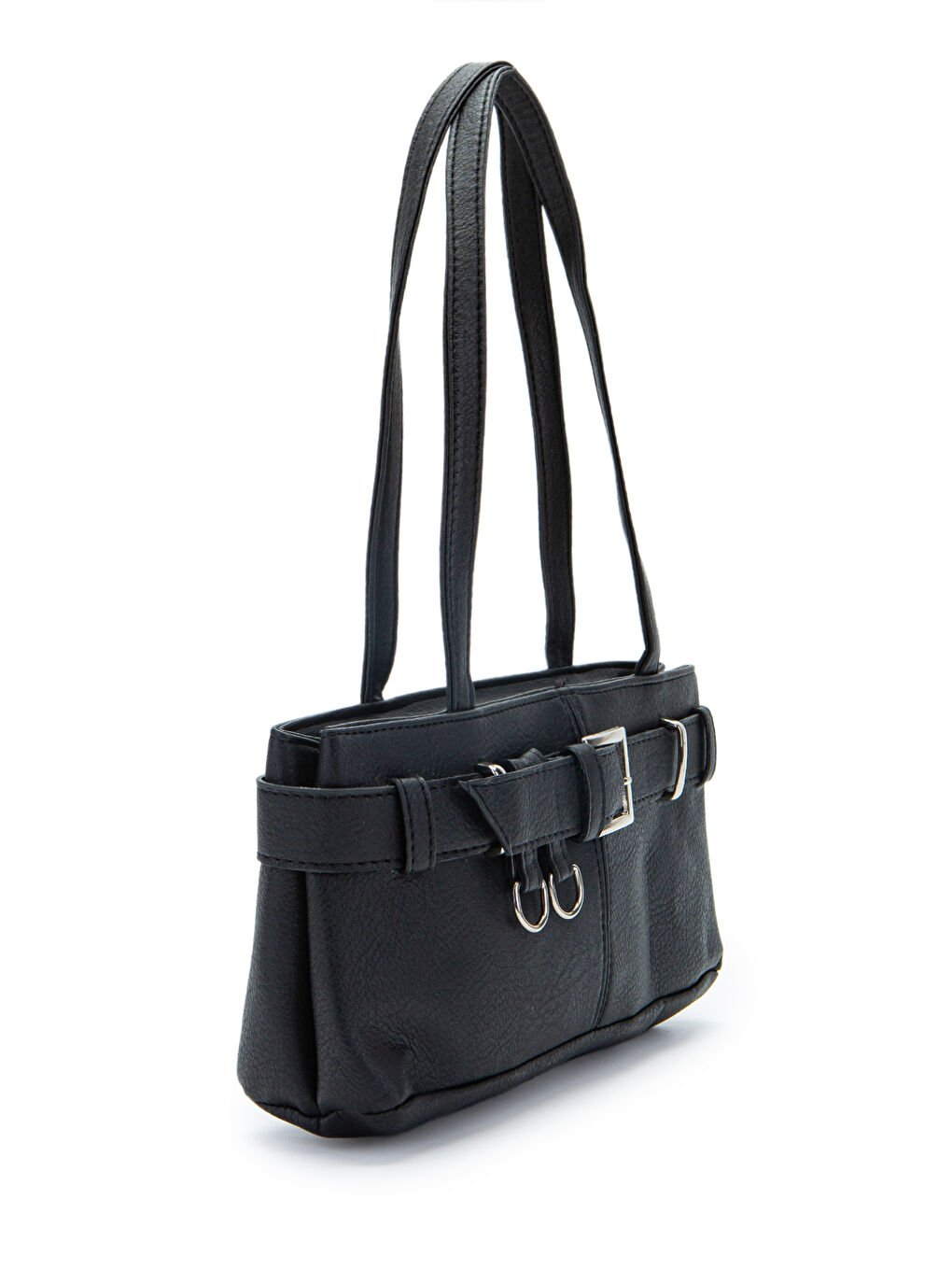Kemer Detaylı Kadın Kol Çanta Birdy Siyah-2