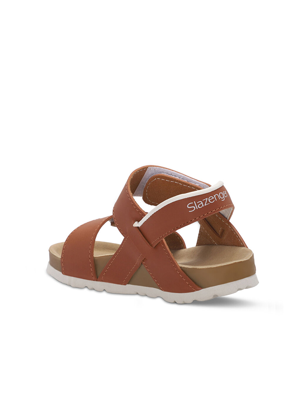 Kahverengi KERMIT Unisex Çocuk Cırt Cırtlı Taba Sandalet-2