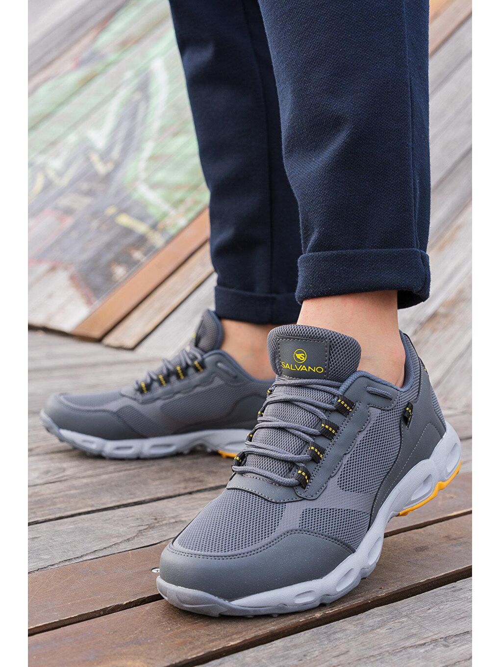 Gri NITRO 3FX Füme Erkek Spor Ayakkabı-1