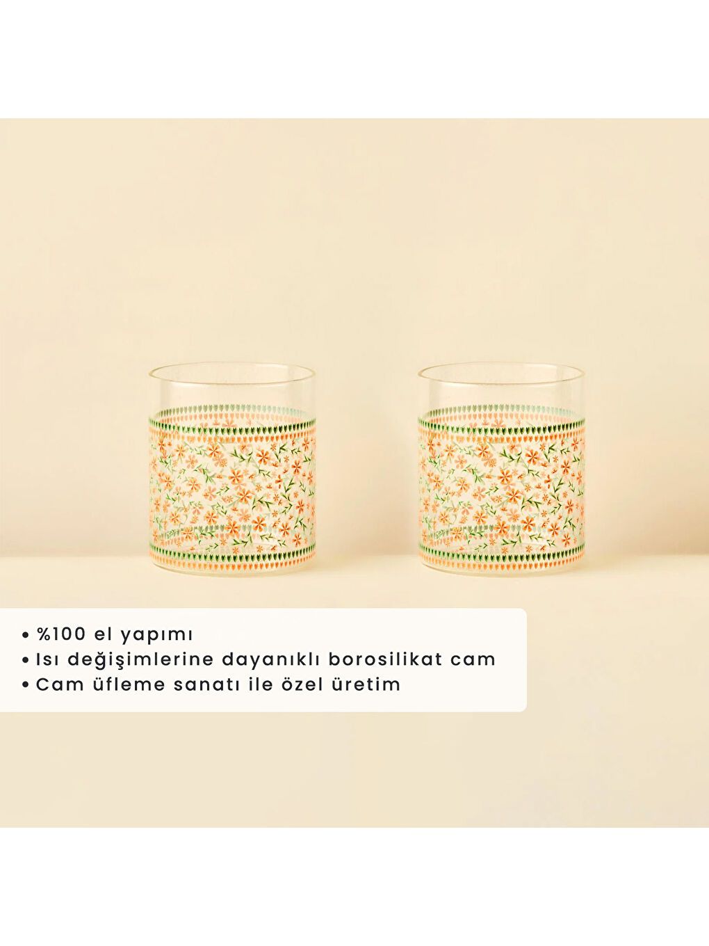 Karışık Blossom Bardak 2'li (370 cc)-1