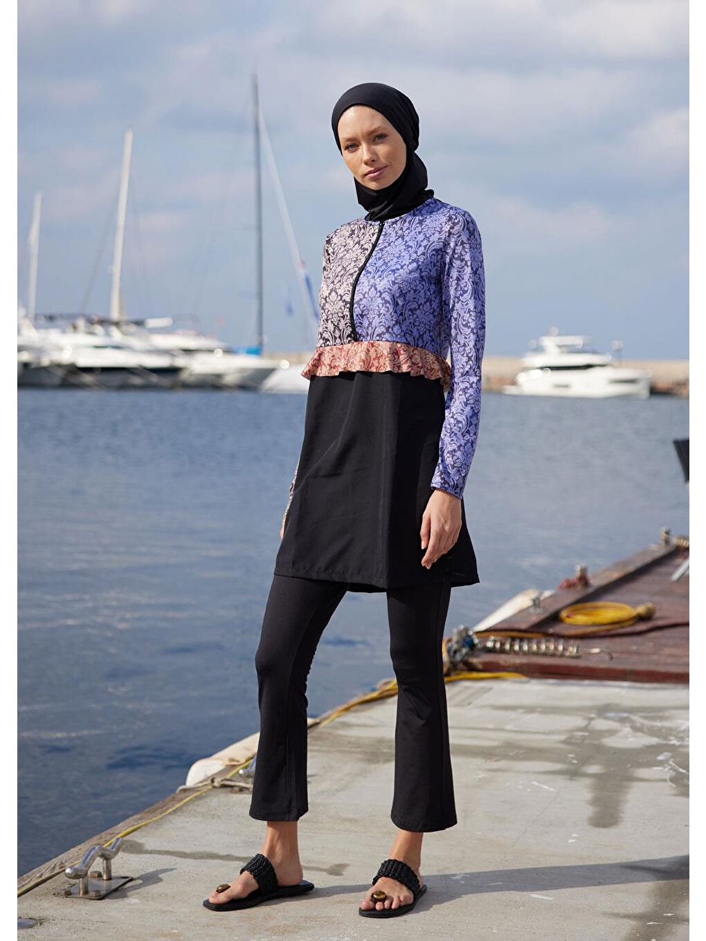 Karışık Üç Renk Desenli Paraşüt Mayo Takımı-1