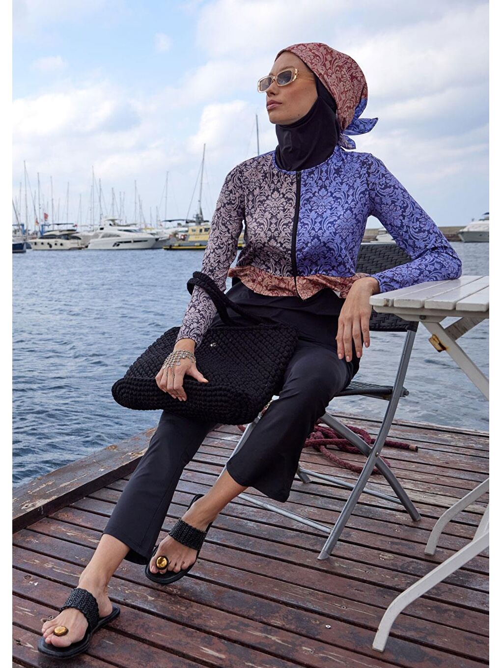 Karışık Üç Renk Desenli Paraşüt Mayo Takımı-5