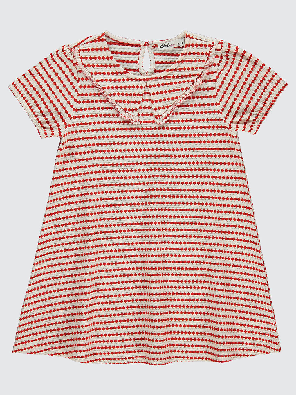 Girls Kız Çocuk Elbise 6-9 Yaş Mercan