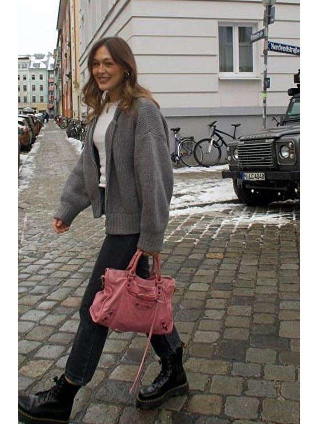 Gri Fermuarlı Uzun Kollu Triko Hırka Mg2061-4