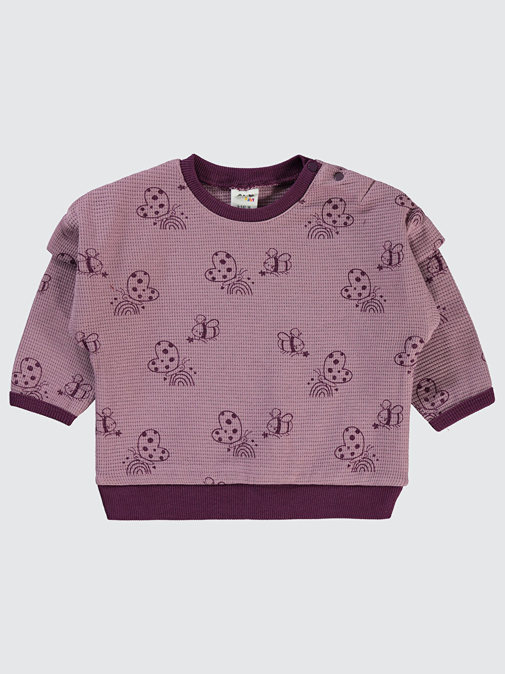 Civil aby Kız Bebek Sweatshirt 6-18 Ay Leylak Lila