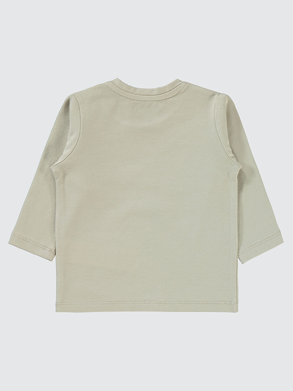 Bej Erkek Bebek Sweatshirt 6-18 Ay Taş Rengi-1