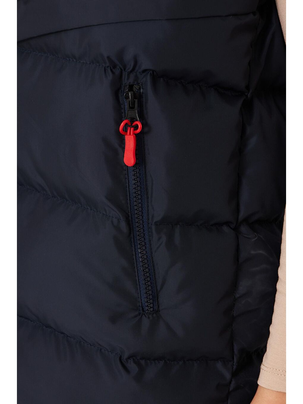 Lacivert Kadın Astarlı  Su Ve Rüzgara Dayanıklı Şişme Yelek BDY-3000-4