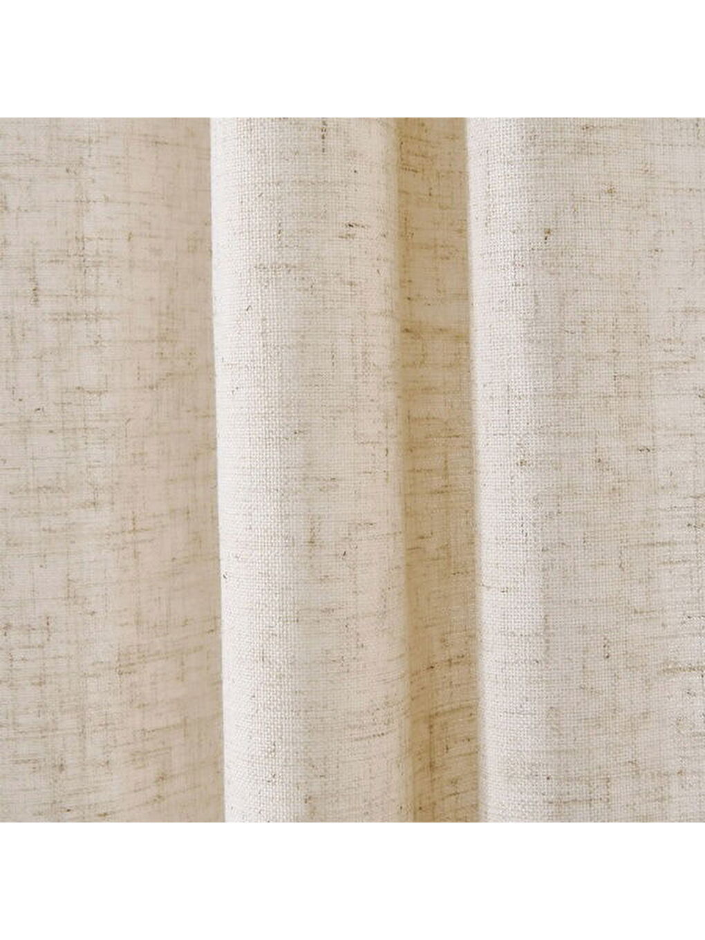 Soft Bella Keten Perde - Açık Bej - 140x270 cm-4