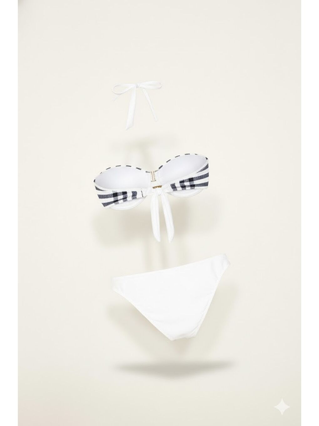 Kadın Cali Kaplı Bikini Takım 00249 Beyaz-1