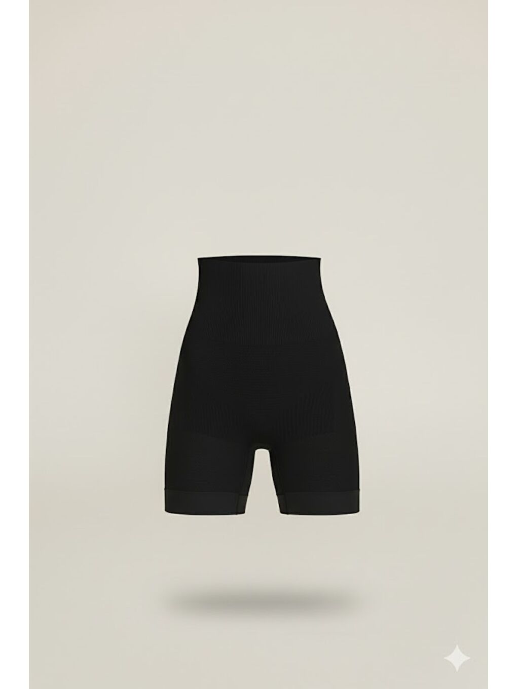 C12056 Masaj Özellikli Paçalı Boxer Korse Siyah