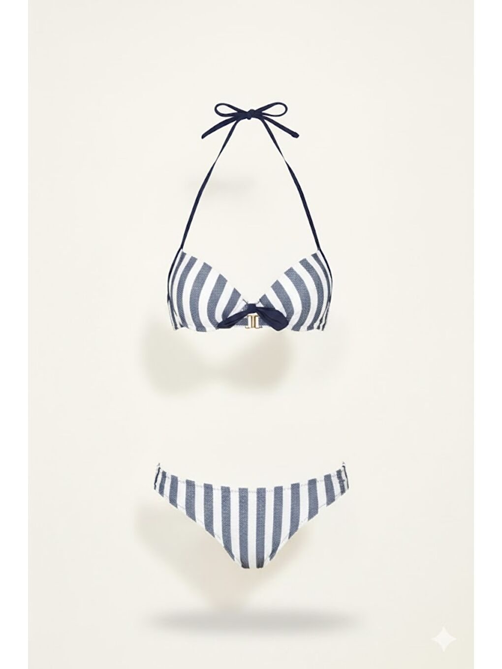 Kadın Cali Kaplı Bikini Takım 00249 Lacivert