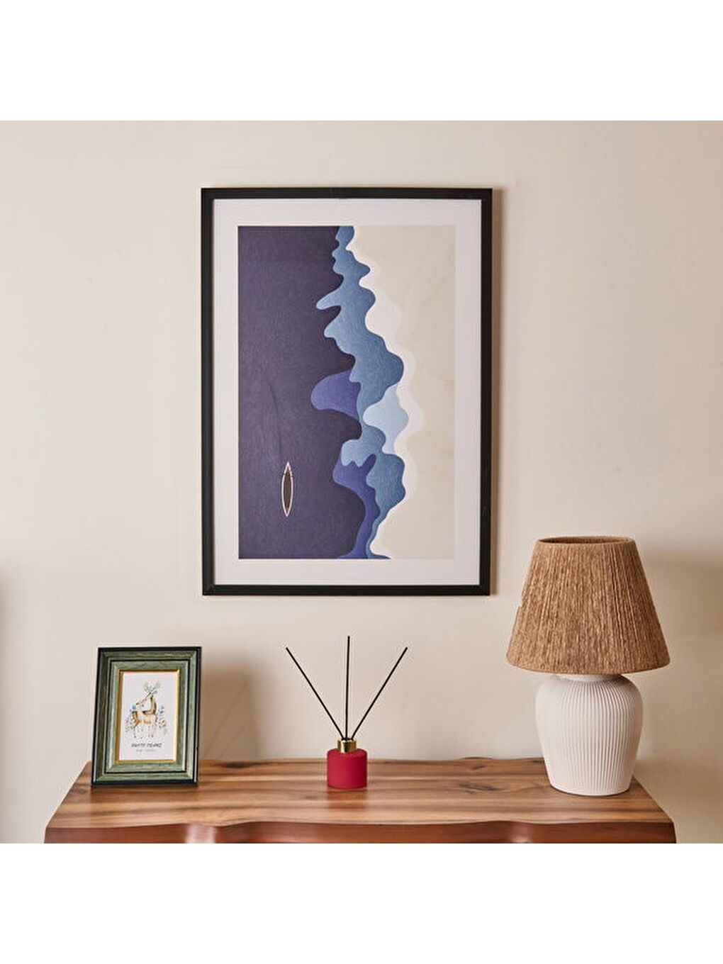 Deco Sea Side Tablo - Mavi - 50x70 cm