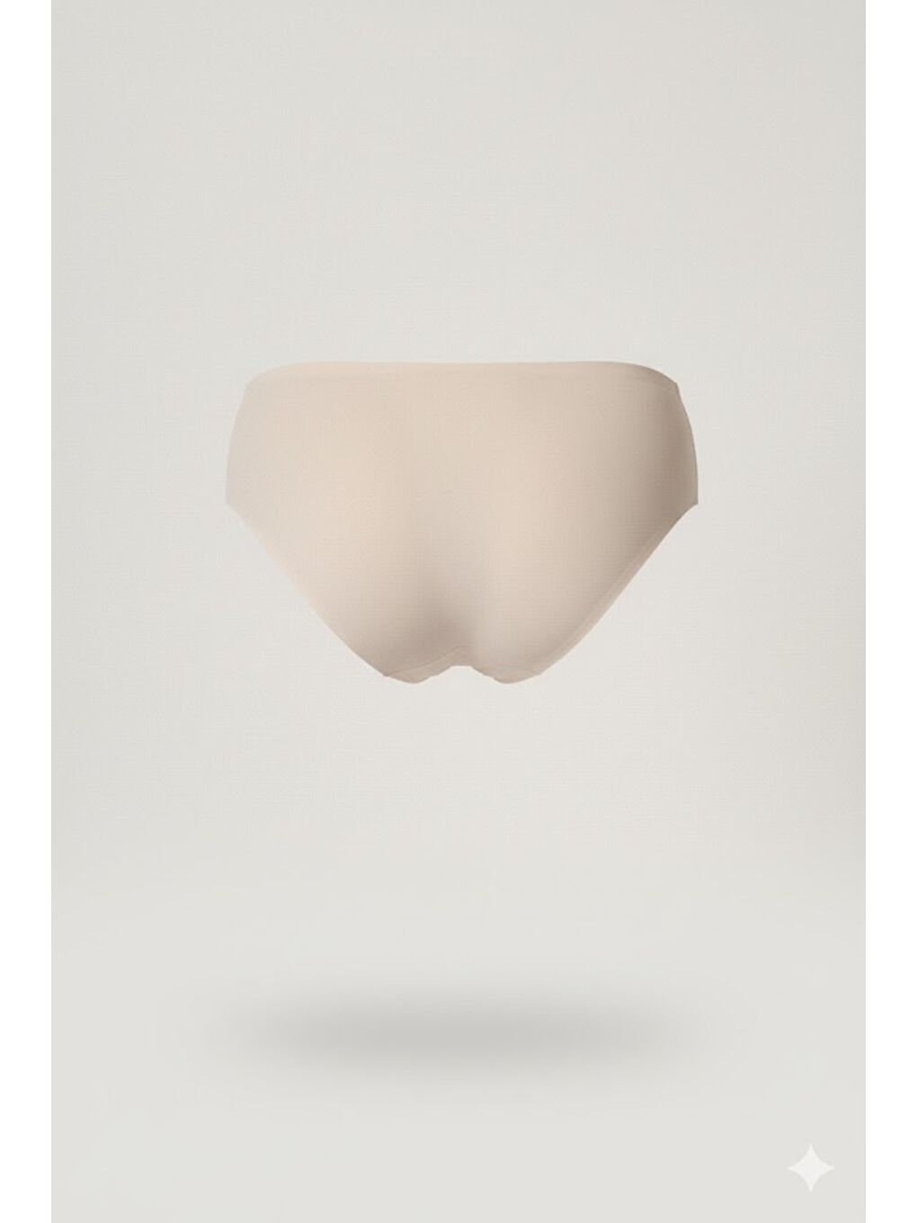 Bej C12803 Kadın Yapıştırma Lazer Kesim Külot Vizon-1